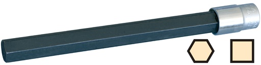 [DERG503-130-10NI] DOUILLE PRISE DE BRANCHEMENT TUBES PE HEXA-CARRE 10MM LONG 130MM