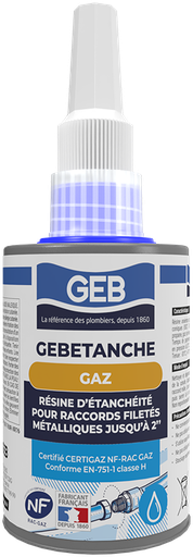 [GEB2114605] RESINE D'ETANCHEITE ANAEROBIE POUR RACCORD FILETE GAZ NF540 75ML §