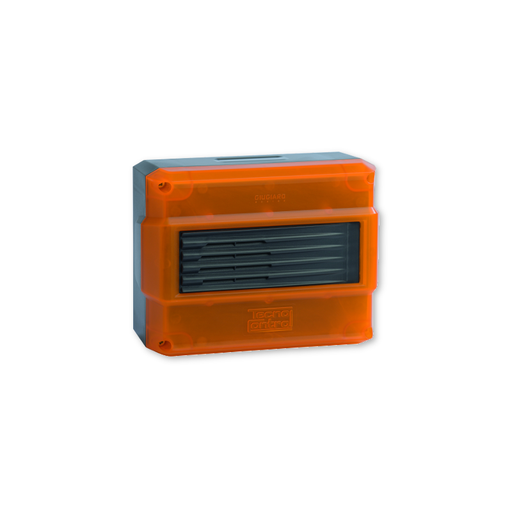 [TECSE301A] SIRENE + SIGNAL VISUEL ROUGE 115DB - 1M - IP43 160X115X80 - 230VAC + 12VCC §